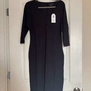 Universal Standard NWT Premier Double V Dress in Black